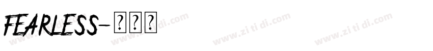 FEARLESS字体转换