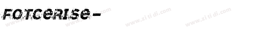 FOTCerise字体转换