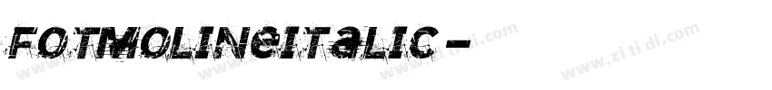 FOTMolineItalic字体转换