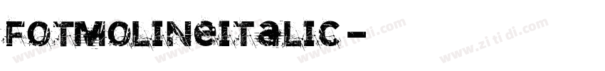 FOTMolineItalic字体转换