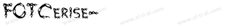 FOTCerise字体转换