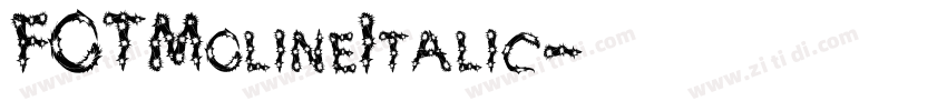 FOTMolineItalic字体转换