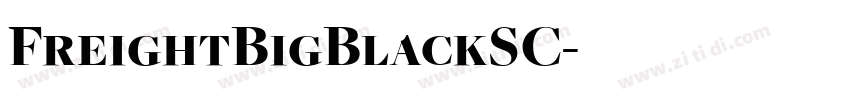 FreightBigBlackSC字体转换