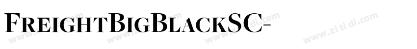 FreightBigBlackSC字体转换