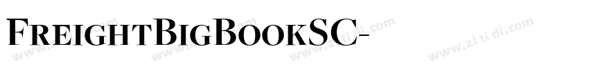 FreightBigBookSC字体转换