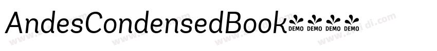 AndesCondensedBook字体转换