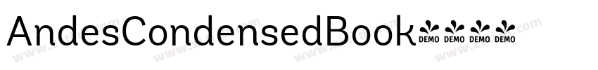 AndesCondensedBook字体转换