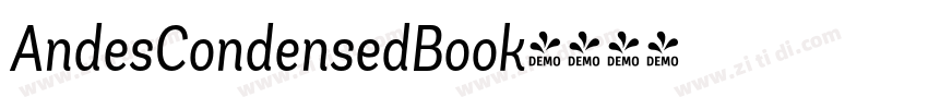 AndesCondensedBook字体转换