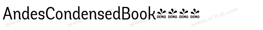 AndesCondensedBook字体转换