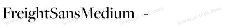 FreightSansMedium◆字体转换