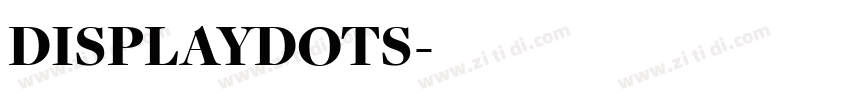 DISPLAYDOTS字体转换