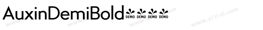 AuxinDemiBold字体转换
