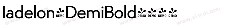 Iadelon-DemiBold字体转换