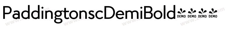 PaddingtonscDemiBold字体转换