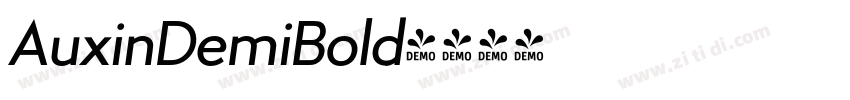 AuxinDemiBold字体转换
