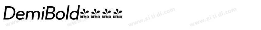 DemiBold字体转换