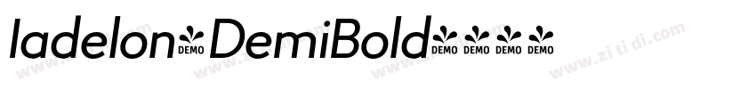 Iadelon-DemiBold字体转换