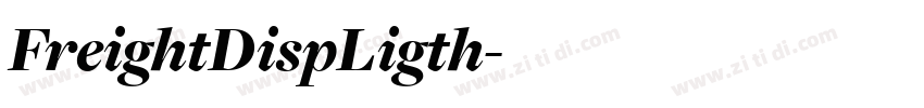 FreightDispLigth字体转换