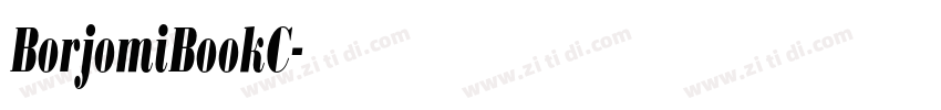BorjomiBookC字体转换