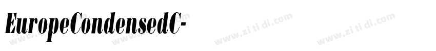 EuropeCondensedC字体转换