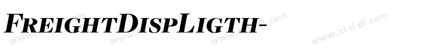 FreightDispLigth字体转换