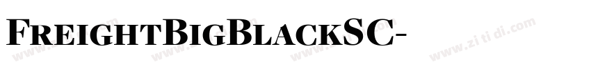 FreightBigBlackSC字体转换