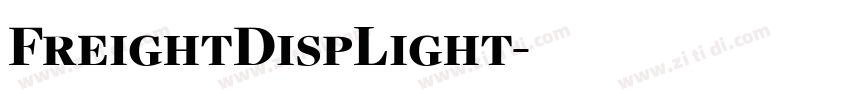 FreightDispLight字体转换