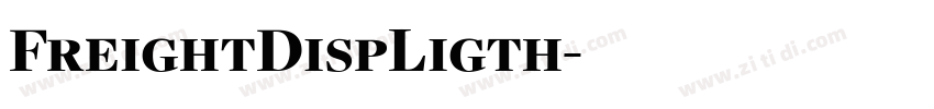 FreightDispLigth字体转换