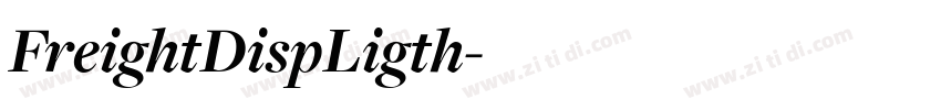 FreightDispLigth字体转换