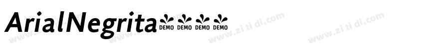 ArialNegrita字体转换