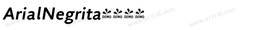 ArialNegrita字体转换