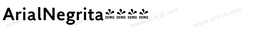 ArialNegrita字体转换