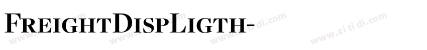 FreightDispLigth字体转换