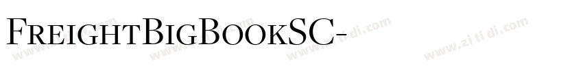 FreightBigBookSC字体转换