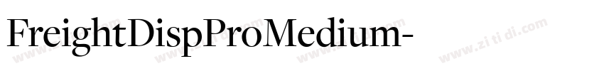 FreightDispProMedium字体转换