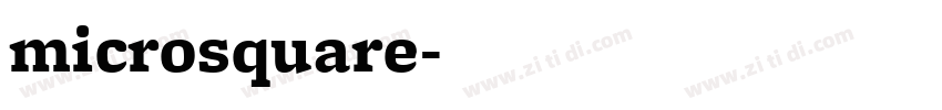 microsquare字体转换