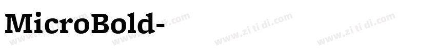 MicroBold字体转换