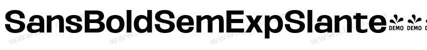 SansBoldSemExpSlante字体转换