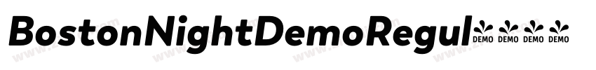 BostonNightDemoRegul字体转换 BostonNightDemoRegul字体转换