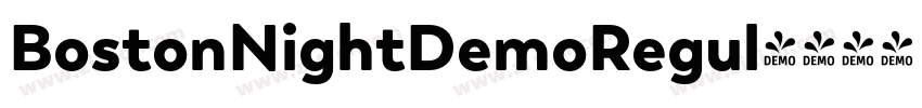 BostonNightDemoRegul字体转换