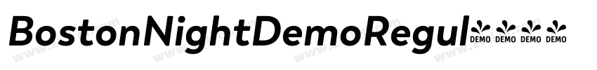 BostonNightDemoRegul字体转换 BostonNightDemoRegul字体转换