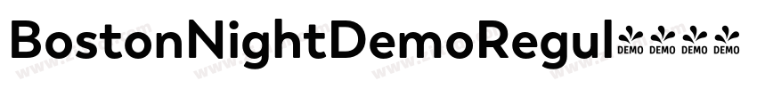 BostonNightDemoRegul字体转换