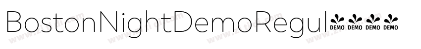 BostonNightDemoRegul字体转换 BostonNightDemoRegul字体转换