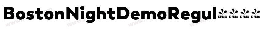BostonNightDemoRegul字体转换