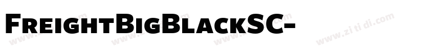 FreightBigBlackSC字体转换