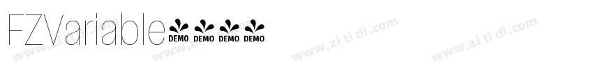 FZVariable字体转换 FZVariable字体转换