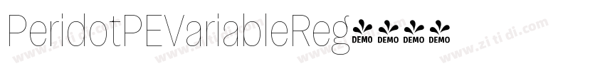 PeridotPEVariableReg字体转换