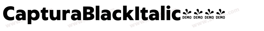 CapturaBlackItalic字体转换