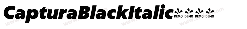 CapturaBlackItalic字体转换