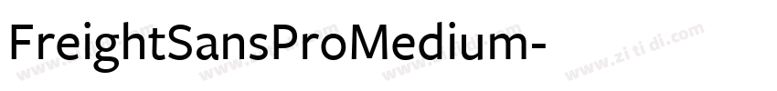 FreightSansProMedium字体转换